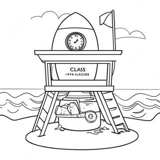 Lifeguard On Duty Coloring Page 50223-40091