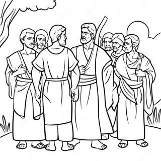 Joseph And His Brothers Coloring Page 50263-40118