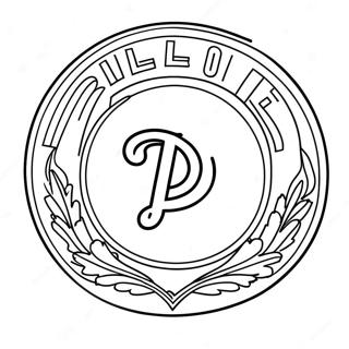 Phillies Logo Coloring Page 5026-4126