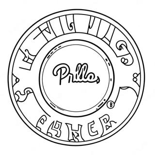 Phillies Logo Coloring Page 5026-4127