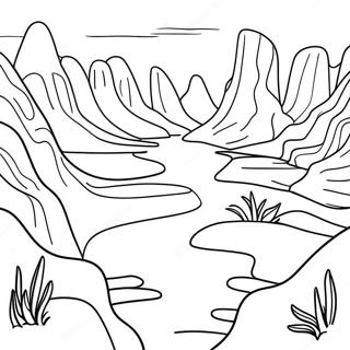 Erosion Coloring Pages