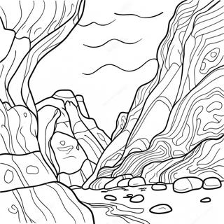 Rocky Erosion Patterns Coloring Page 50274-40127