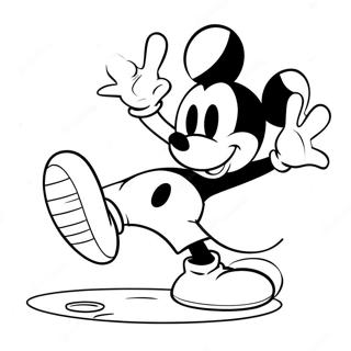 Mickey Mouse Playing Soccer Coloring Page 50284-40139