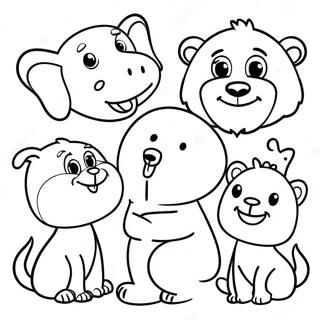 Fun Speech Therapy Animals Coloring Page 50294-40150