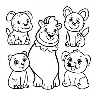 Fun Speech Therapy Animals Coloring Page 50294-40151