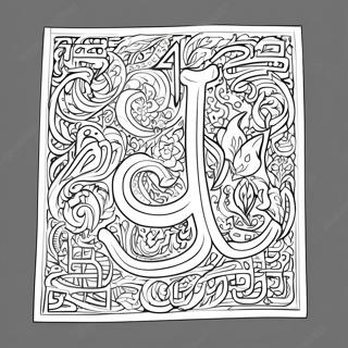 Colorful Arabic Letters Coloring Page 50304-40158