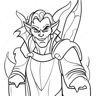 Mephiles The Dark In Shadowy Realm Coloring Page 50314-40166