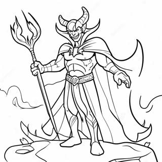 Mephiles The Dark In Shadowy Realm Coloring Page 50314-40167