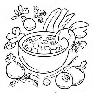 Colorful Stone Soup Ingredients Coloring Page 50324-40169