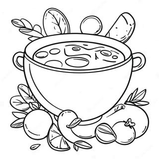 Colorful Stone Soup Ingredients Coloring Page 50324-40170