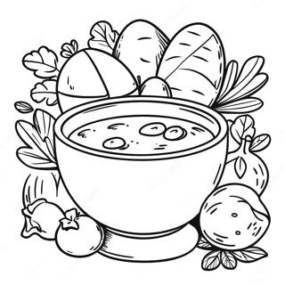 Colorful Stone Soup Ingredients Coloring Page 50324-40172