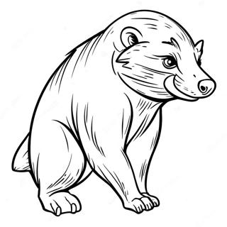 Honey Badger Coloring Page 50333-40173