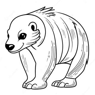 Honey Badger Coloring Page 50333-40175