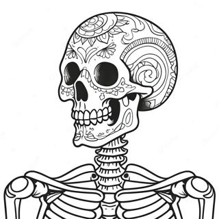 Detailed Human Skeleton Coloring Page 50344-40185