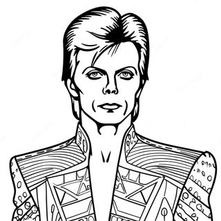 David Bowie In Ziggy Stardust Costume Coloring Page 50374-40209