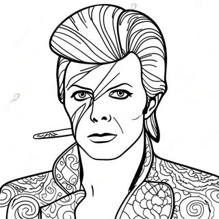 David Bowie In Ziggy Stardust Costume Coloring Page 50374-40210