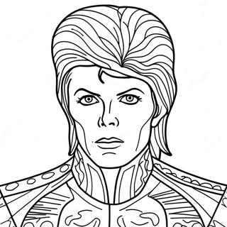 David Bowie In Ziggy Stardust Costume Coloring Page 50374-40211