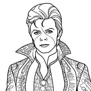 David Bowie In Ziggy Stardust Costume Coloring Page 50374-40212