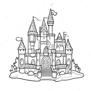 Girl Lego Princess Castle Coloring Page 50413-40237