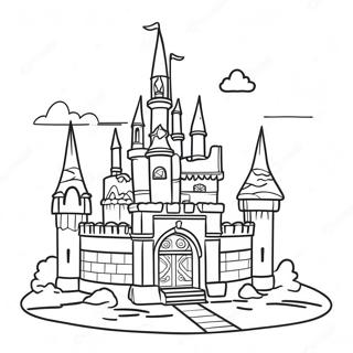 Girl Lego Princess Castle Coloring Page 50413-40239