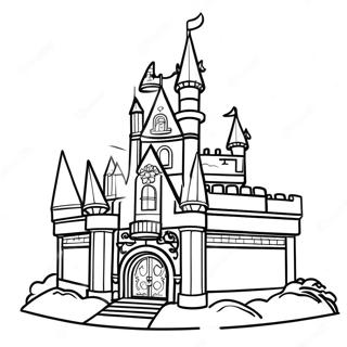 Girl Lego Princess Castle Coloring Page 50413-40240