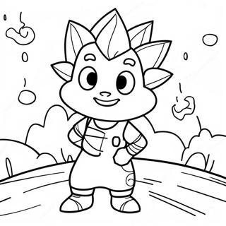 Adventurous Gon Coloring Page 50424-40249