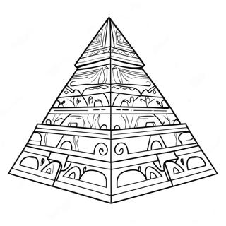 Pyramid Coloring Pages