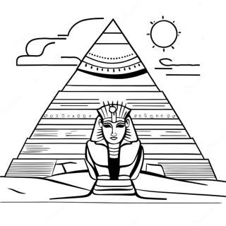 Ancient Egyptian Pyramid Coloring Page 50464-40281