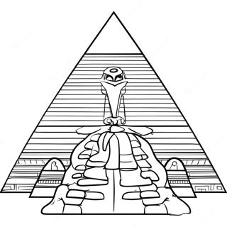 Ancient Egyptian Pyramid Coloring Page 50464-40282