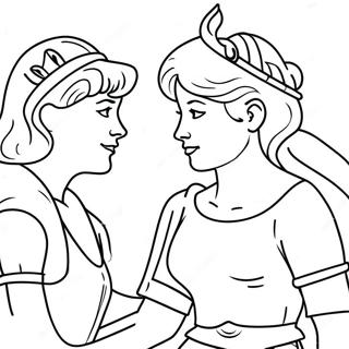 Diana And Roma Fun Adventure Coloring Page 5046-4151