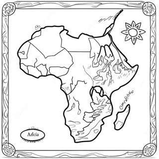 South Africa Map Coloring Page 50493-40301