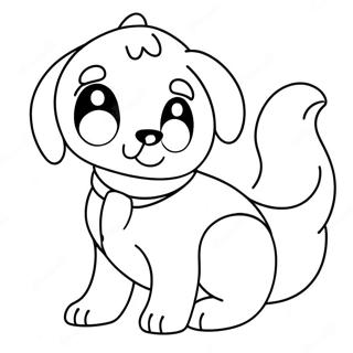 Anime Dog Coloring Pages