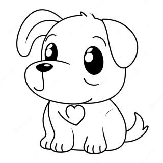 Anime Dog Coloring Page 50513-40318