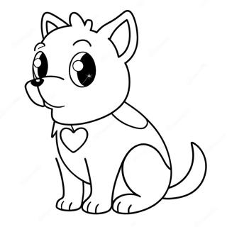 Anime Dog Coloring Page 50513-40320