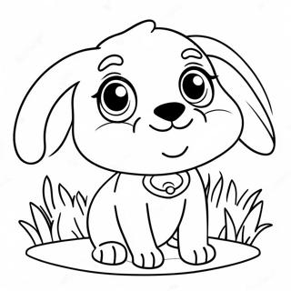 Cute Anime Dog With Big Eyes Coloring Page 50514-40323