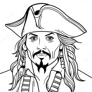 Pirate Johnny Depp Coloring Page 50534-40339