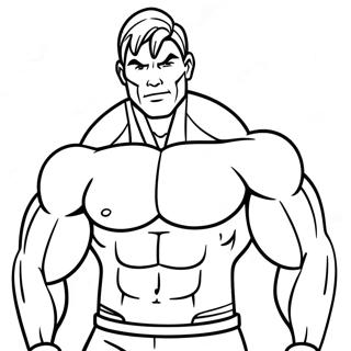 Strong Muscles In Action Coloring Page 50544-40343