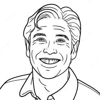 Stephen Sharer With A Bright Smile Coloring Page 50554-40353