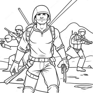 Hunter Leading The Bad Batch Coloring Page 50574-40370