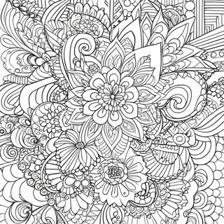 Serene Mandala Patterns Coloring Page 5057-4156