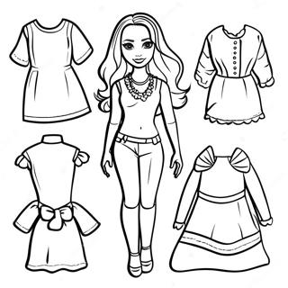 Marisole Monday Paper Doll Coloring Pages