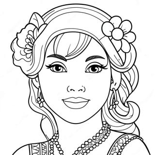 Marisole Monday Paper Doll Coloring Page 50593-40382