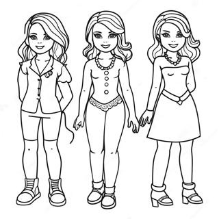 Marisole Monday Paper Doll Coloring Page 50593-40383