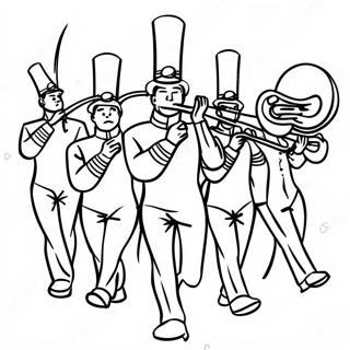 Marching Band Coloring Pages