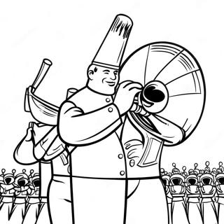 Marching Band Coloring Page 50613-40399