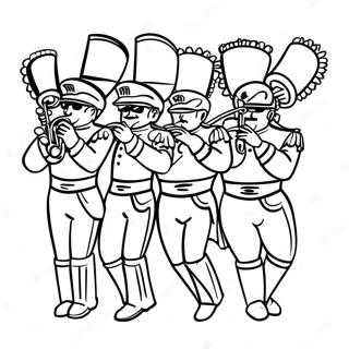 Marching Band Coloring Page 50613-40400