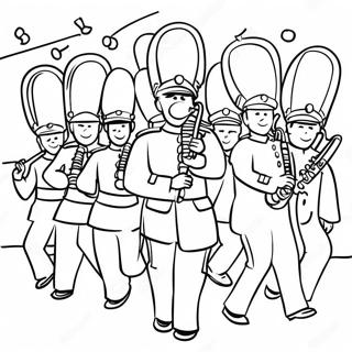 Colorful Marching Band Parade Coloring Page 50614-40401