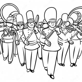 Colorful Marching Band Parade Coloring Page 50614-40402