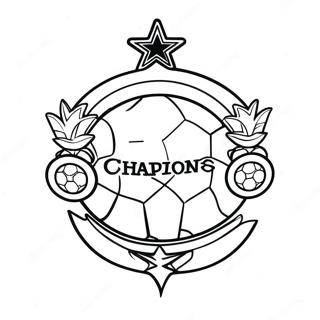 Champions League Logo Coloring Page 50623-40412