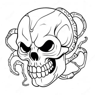 Ferocious Skull Crawler Coloring Page 50634-40417